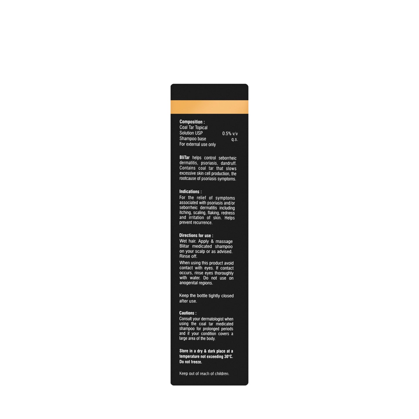 BliTar Hair Shampoo (Coal Tar 0.5%) 200 Ml