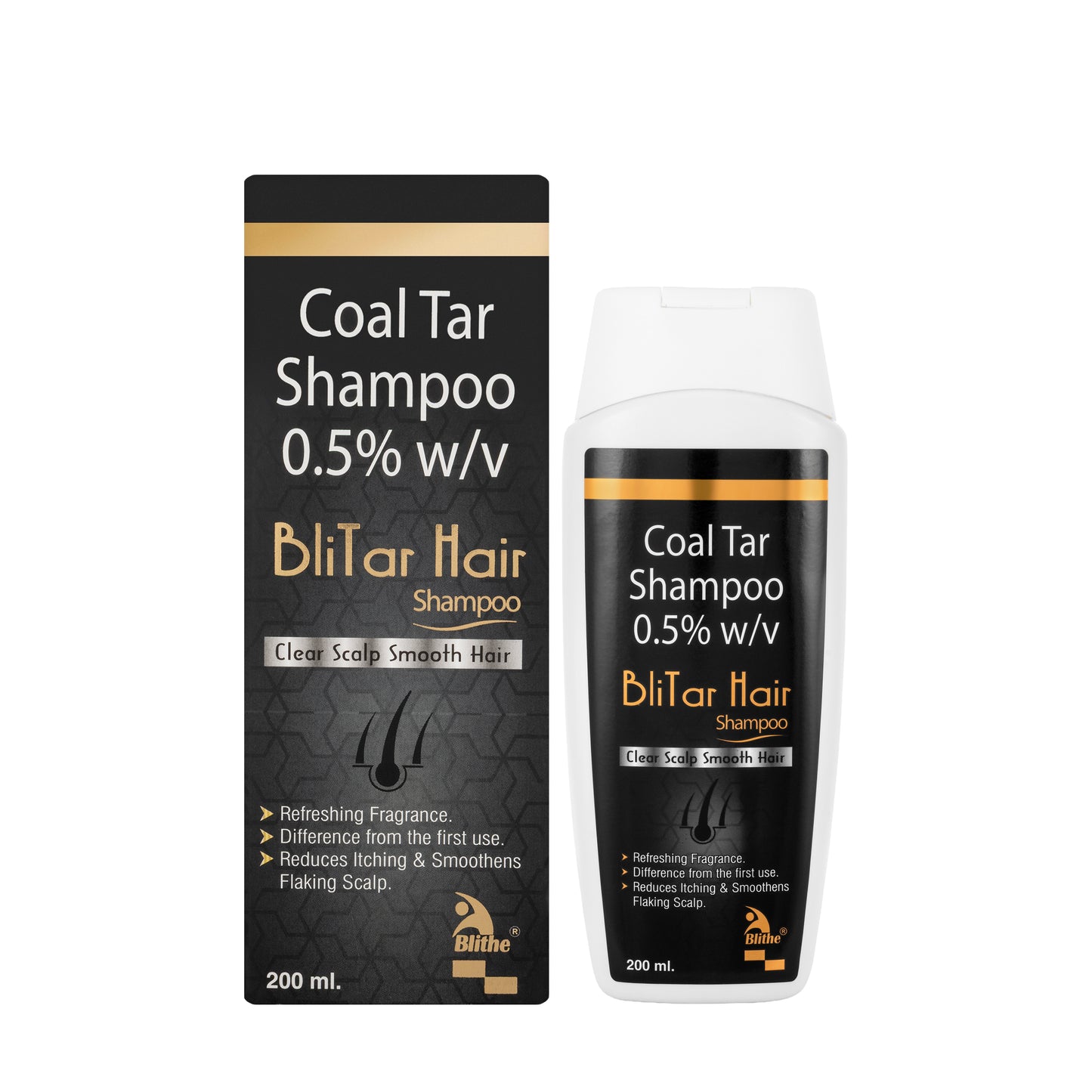 BliTar Hair Shampoo (Coal Tar 0.5%) 200 Ml