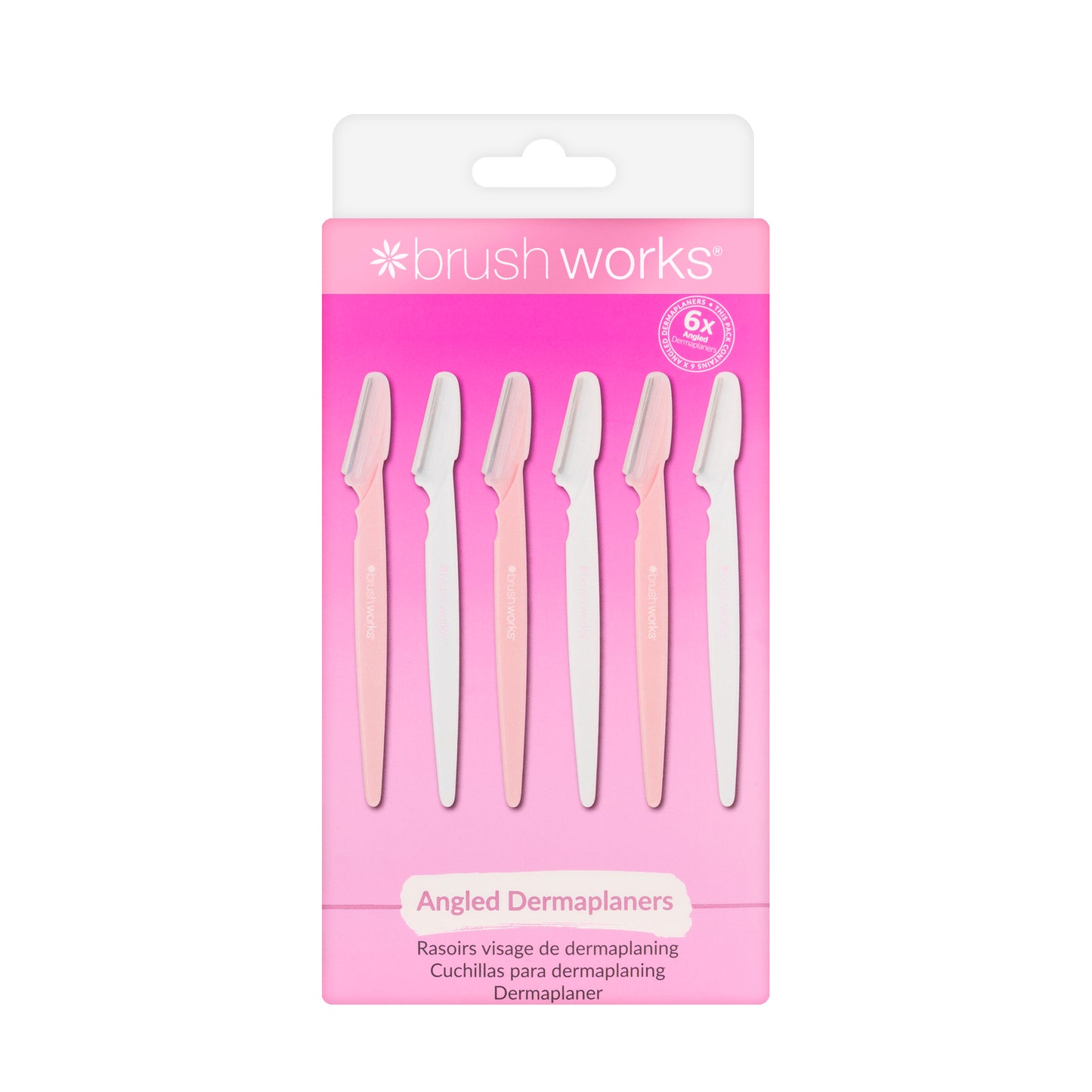Brushworks Angled Dermaplaners 6 Pieces