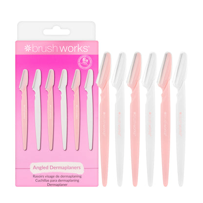 Brushworks Angled Dermaplaners 6 Pieces