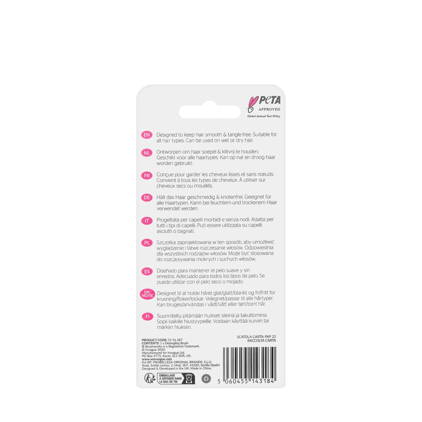 Brushworks Detangling Professional Brush