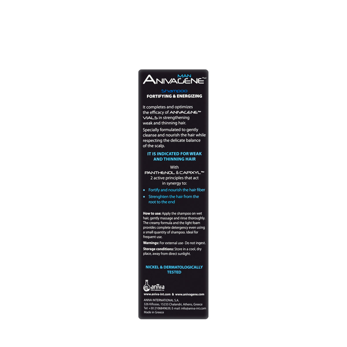 Anivagene Man Fortify&Energizing Shampoo 200Ml