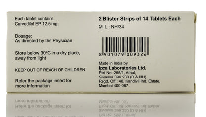 Cardoz 12.5Mg 28Tablets