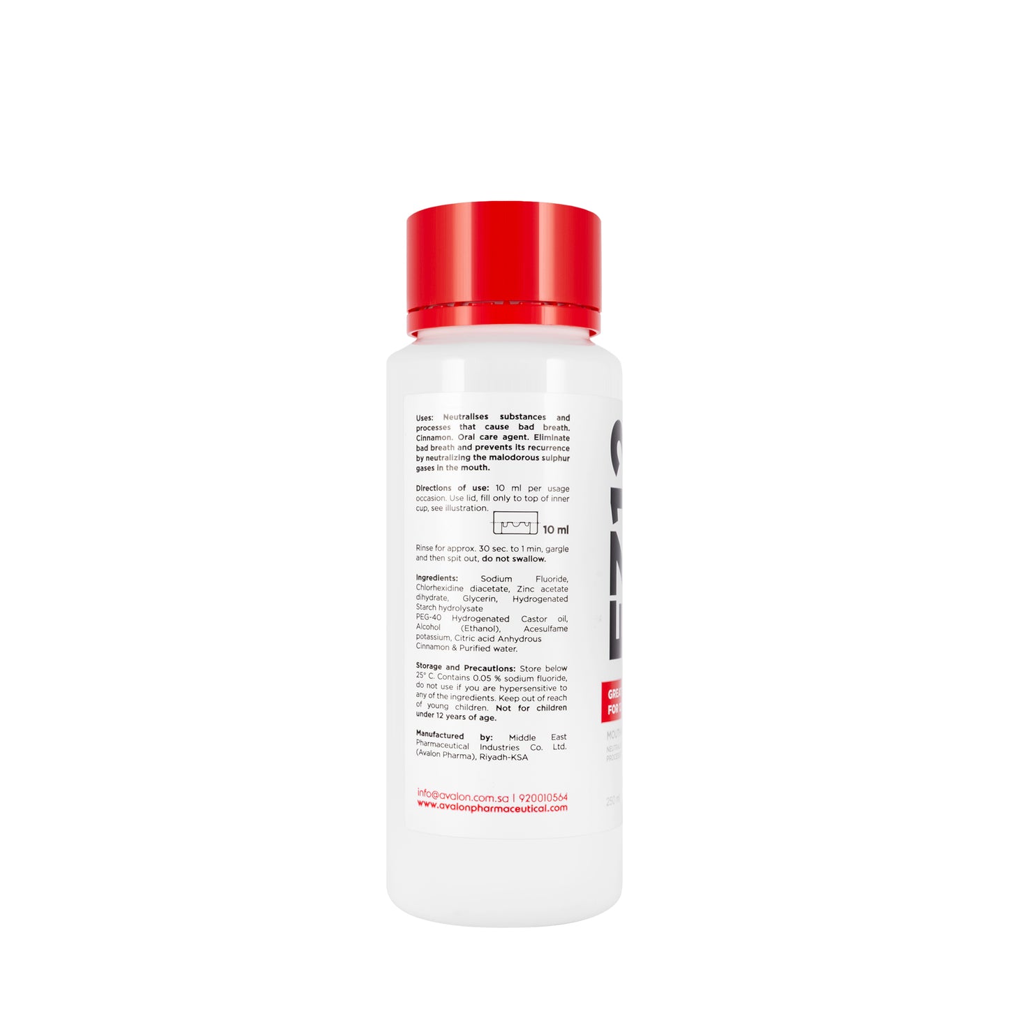 Avalon Ez12 Cinnamon Mouthwash 250Ml