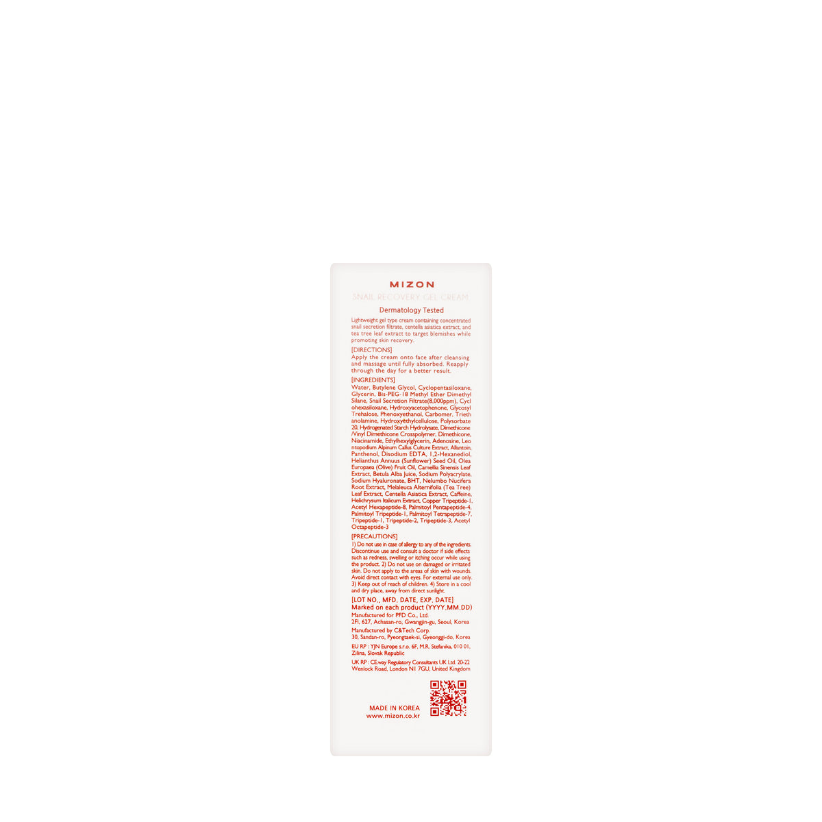 Mizon Snail Recovery Gel 45 Ml