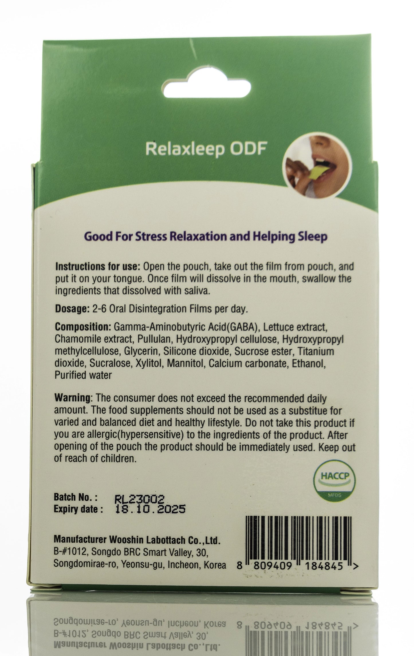Relaxleep Odf Oral Strips 5 pieces