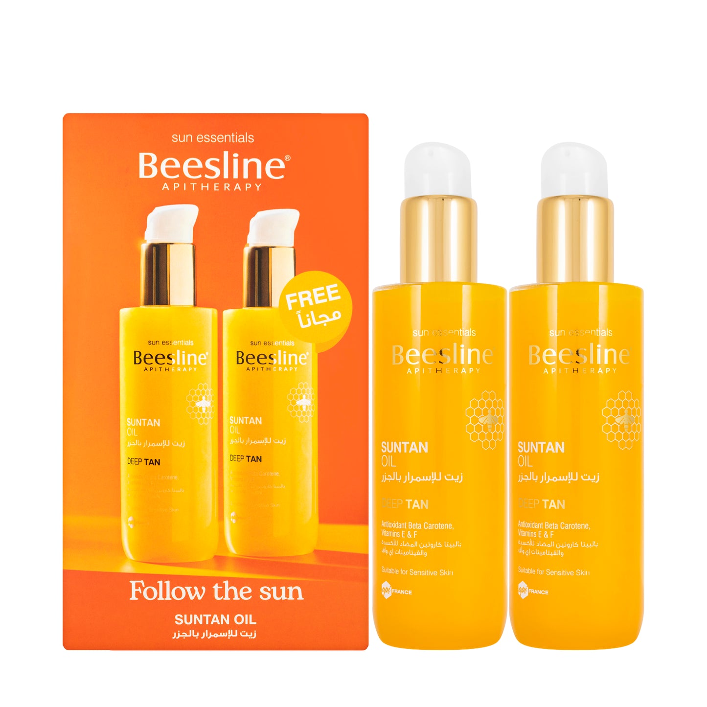 Beesline Sun Tan Oil Deep Tan 200 Ml 1+1 Offer Pack