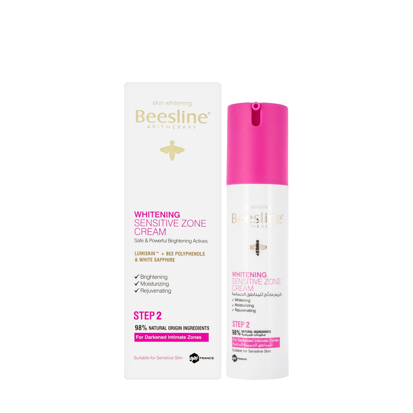 Beesline Whitening Sensitive Zone Cream 50 Ml+ Sensifresh Whitening Sensitive Zone Deodorant 150 Ml Offer Pack