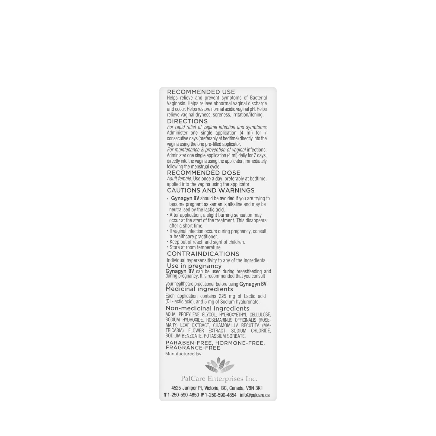 Gynagyn Bacterial Vaginosis Vaginal Gel 7 Pieces