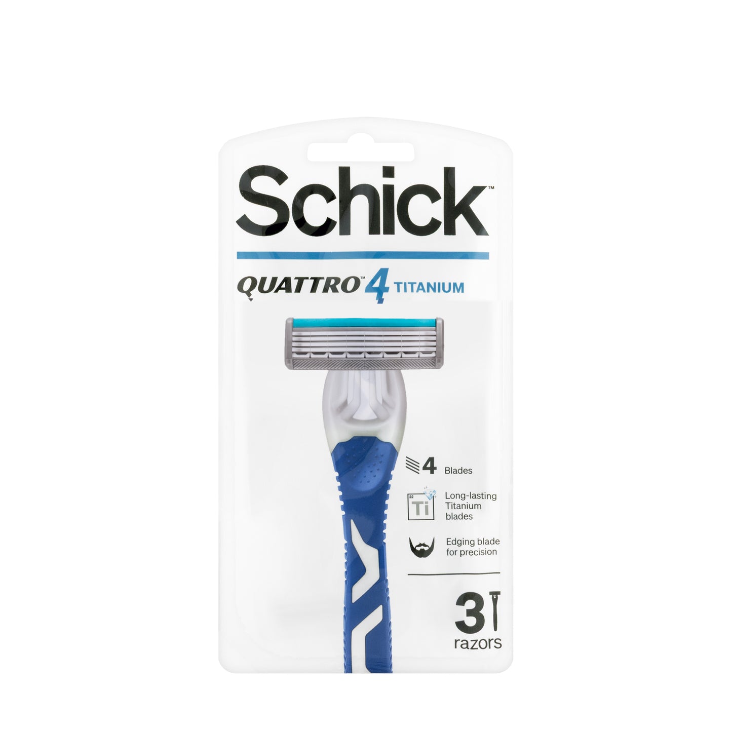 Schick Quattro 4 Titanium 3 Razors (Men)