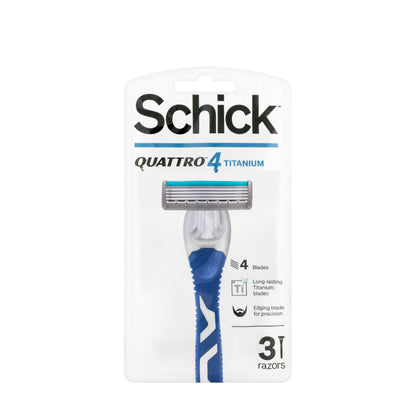 Schick Quattro 4 Titanium 3 Razors (Men)