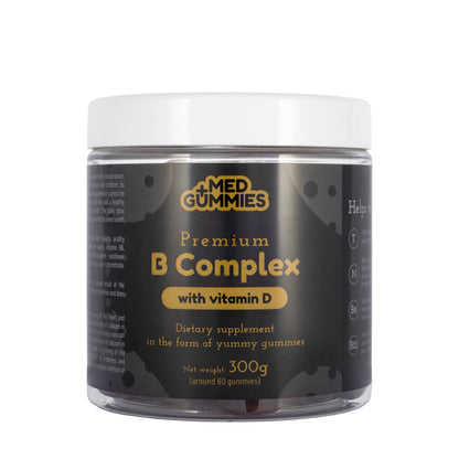 Med+ Gummies Premium B-Complex + Vitamin D 60 Gummies