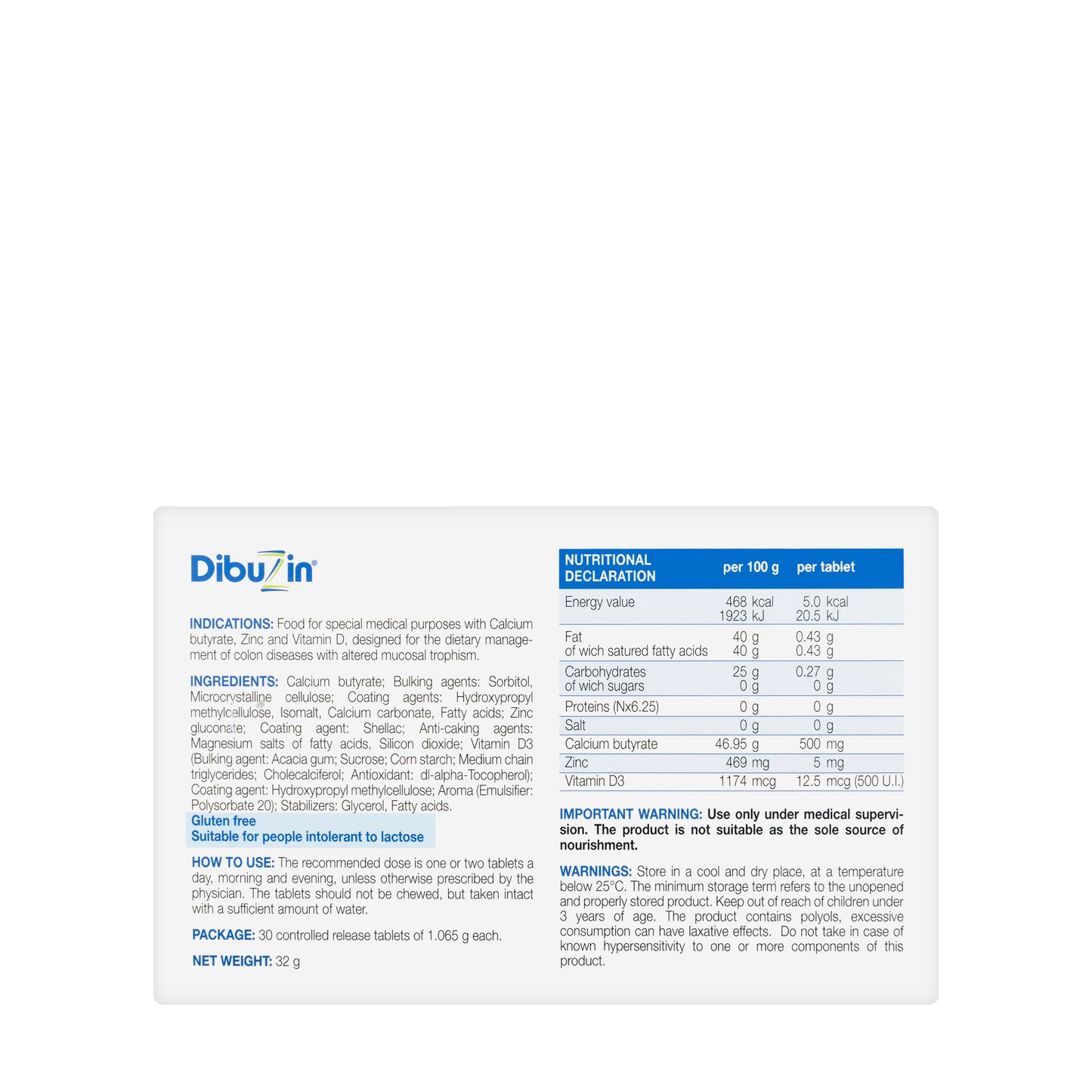 Dibuzin 30 Tablet