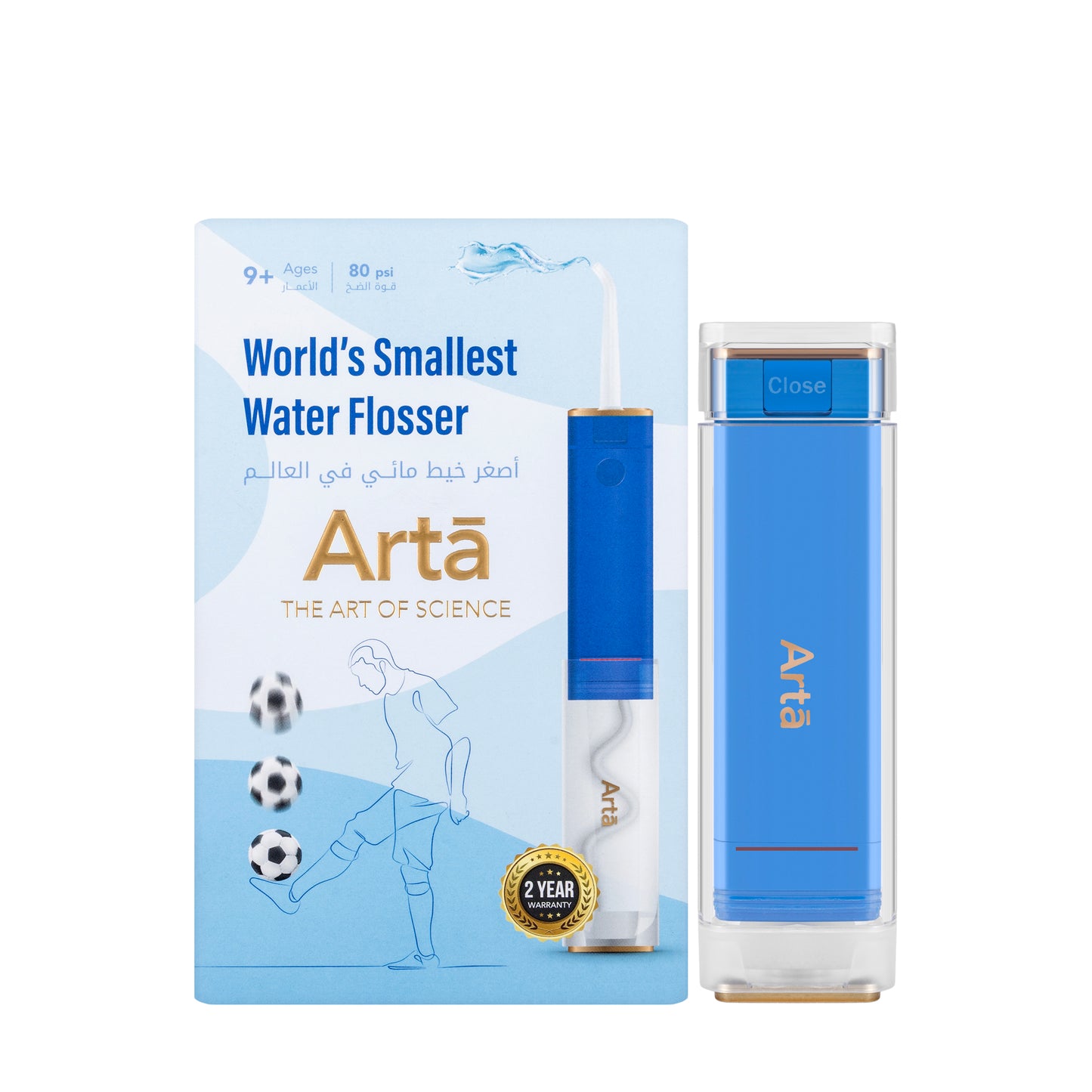 Arta Kids Blue Mini Water Flosser 80Psi