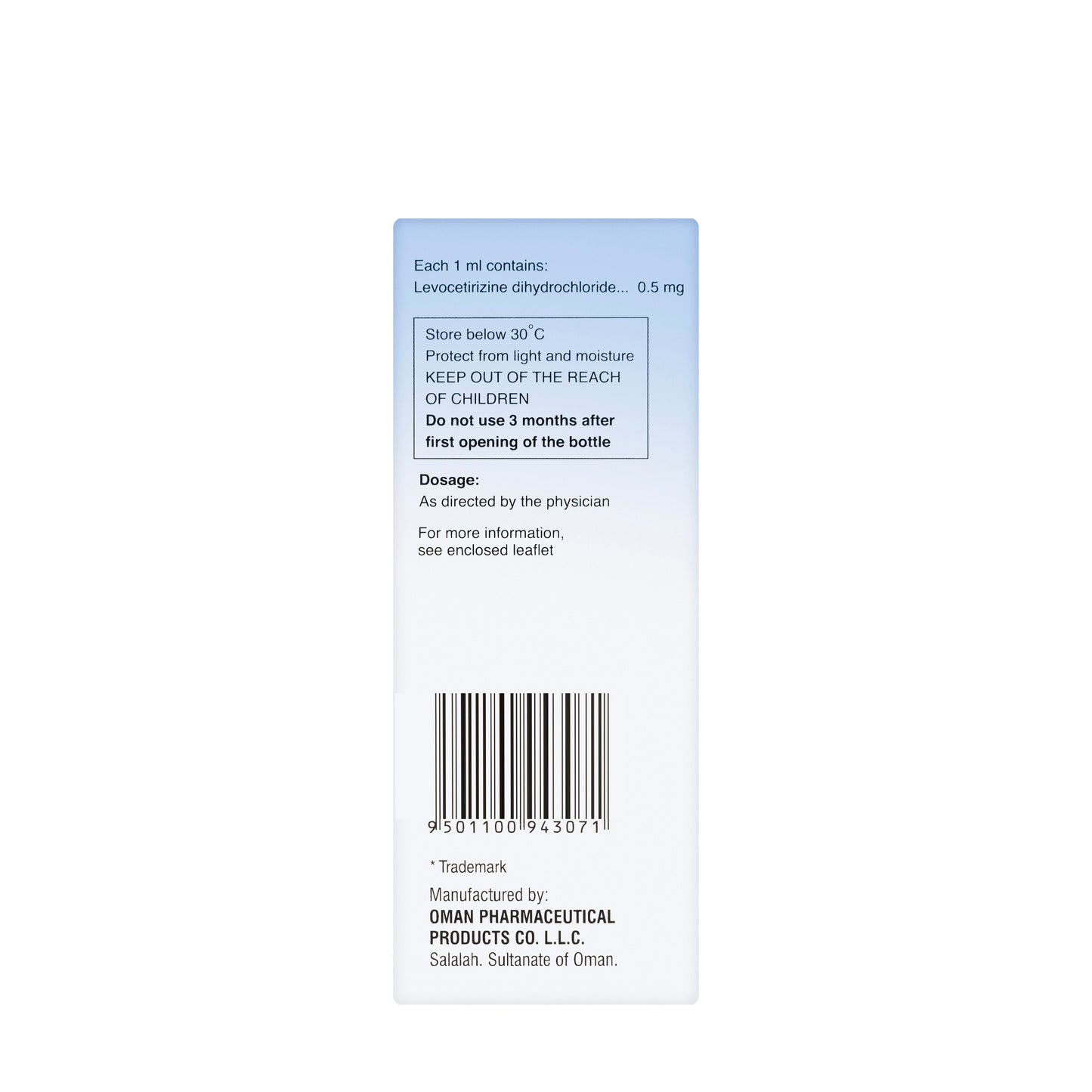 L-Cet Oral Solution 100Ml