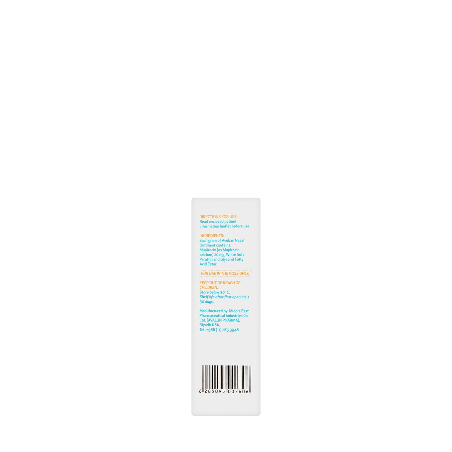 Avalon Avoban 2% Nasal Ointment 3Gm