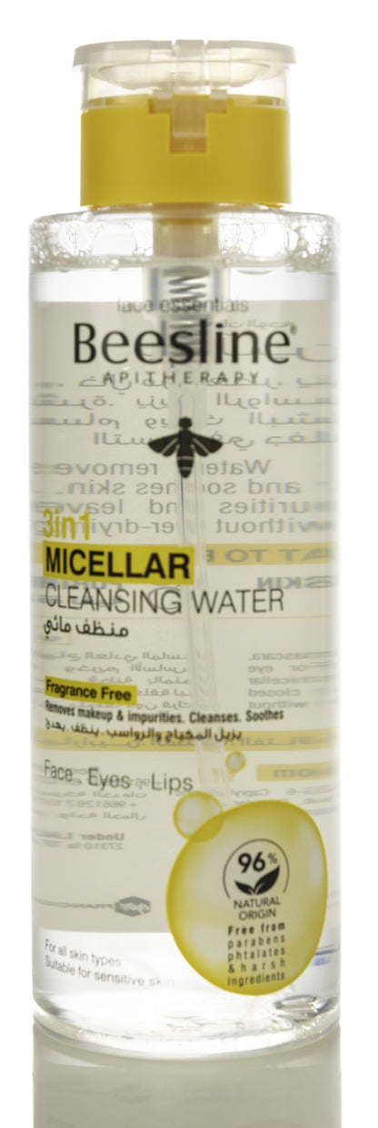 Beesline 3In1 Micellar Cleansing Water Fragrance Free 400 Ml 1+1 Offer Pack