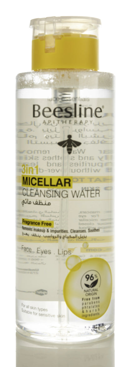 Beesline 3In1 Micellar Cleansing Water Fragrance Free 400 Ml 1+1 Offer Pack
