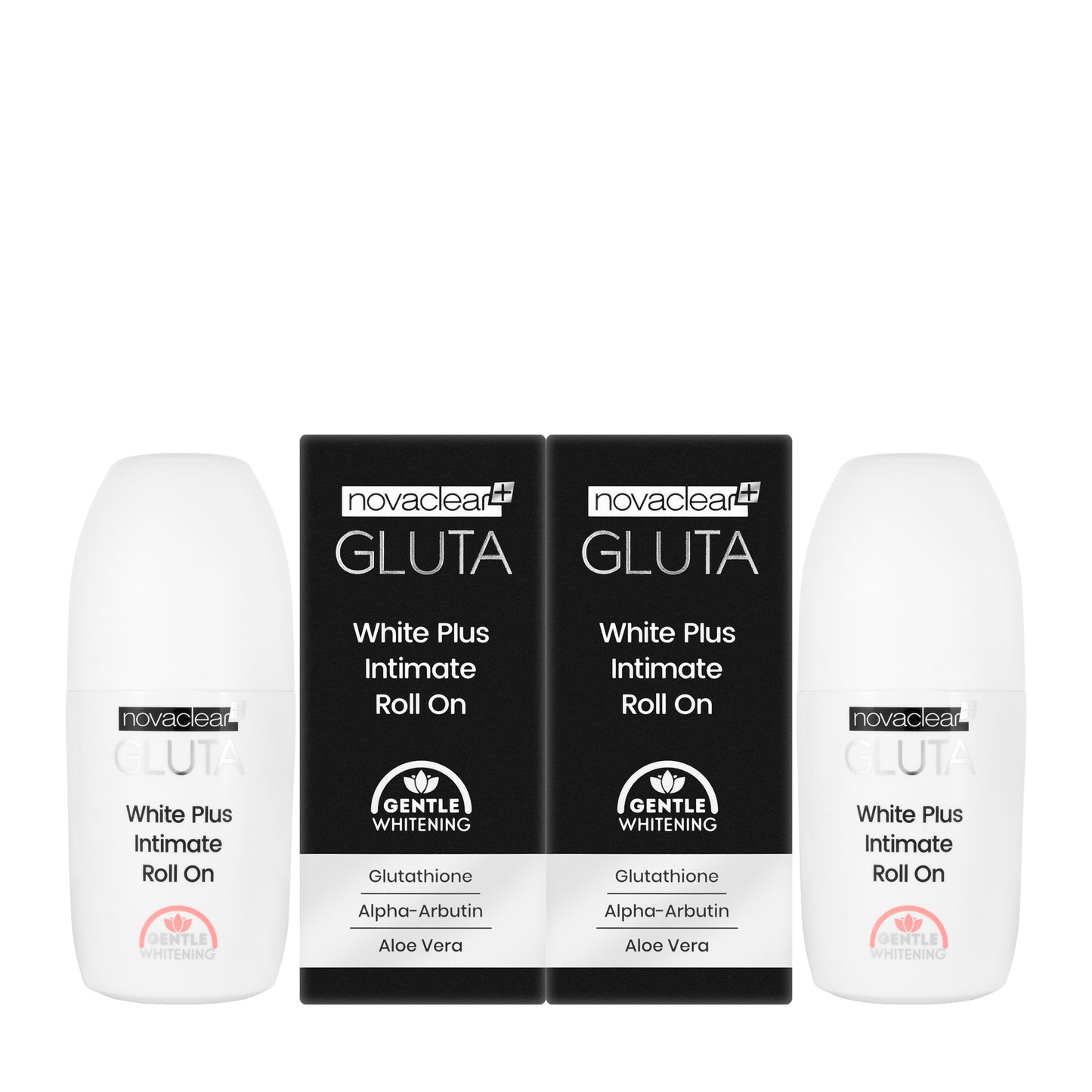 Novaclear Gluta White Plus Intimate Roll 1+1 Offer