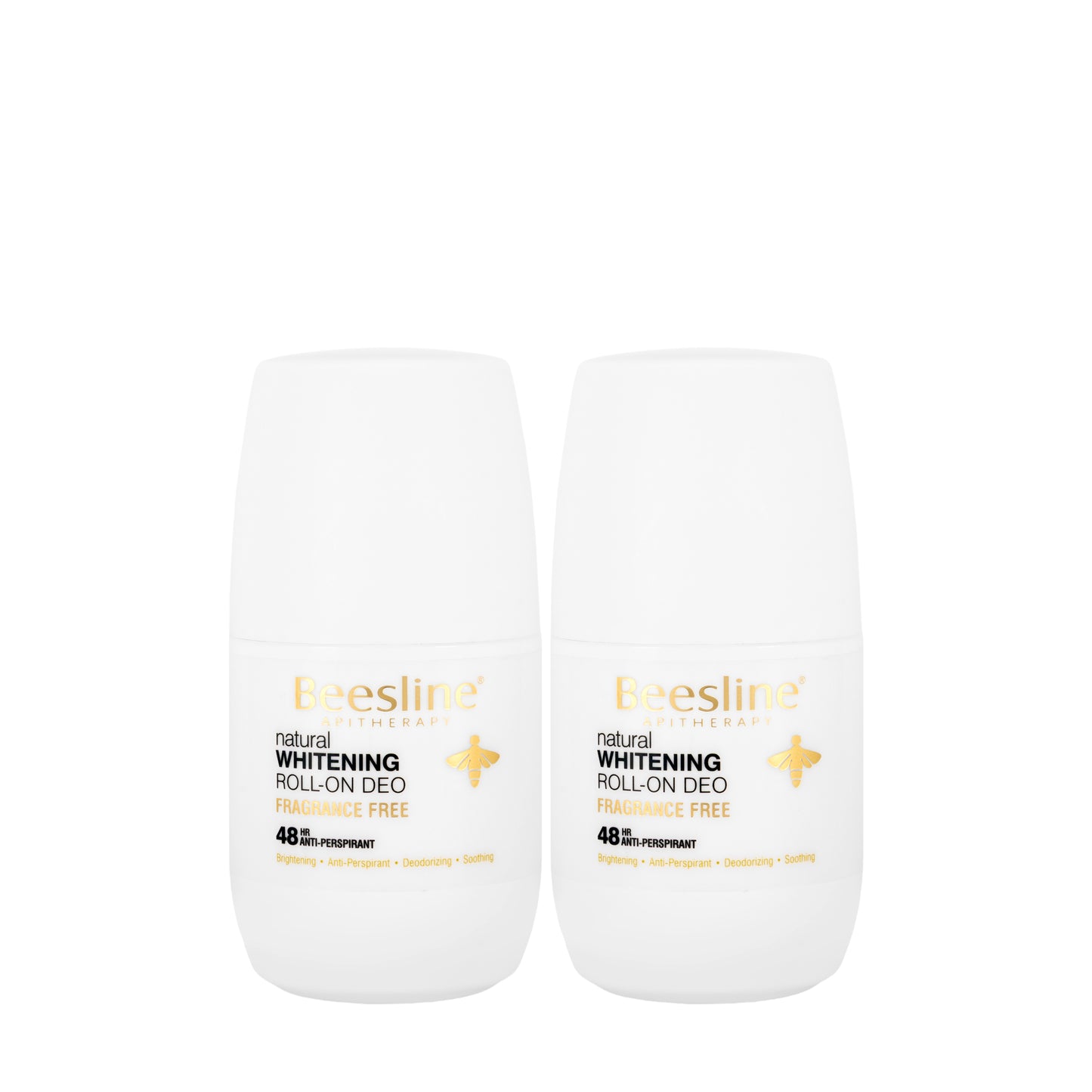 Beesline 48 Hours Whitening Roll On Deo Fragrance Free 50 Ml 1+1 Offer Pack