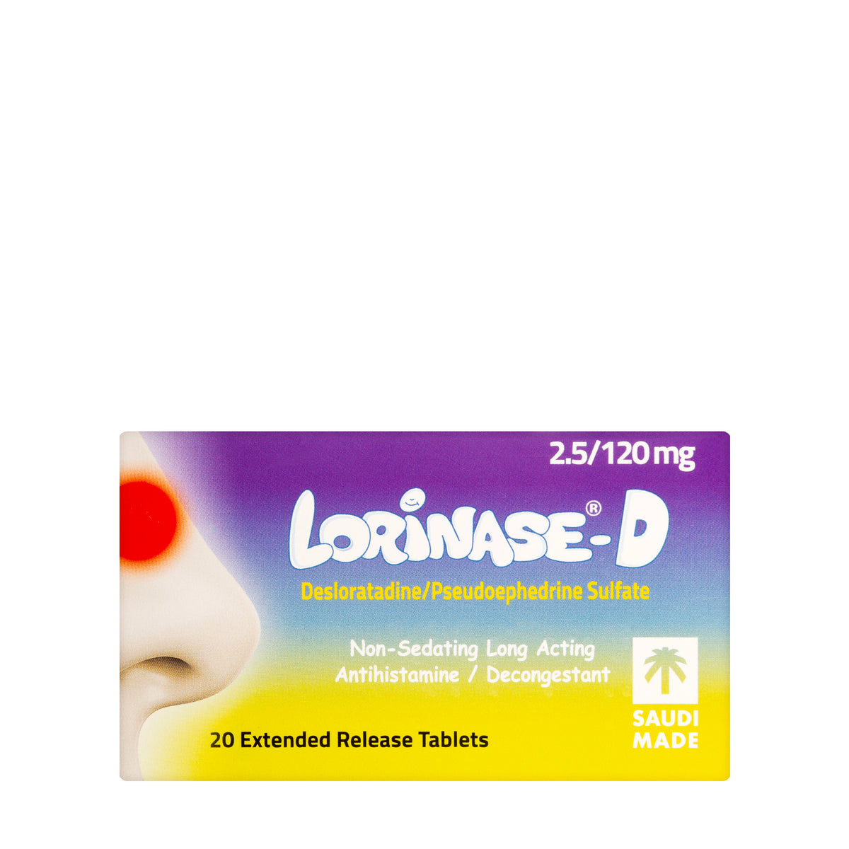 Lorinase-D 2.5/120Mg 20 Tablets