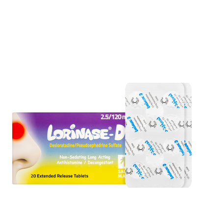 Lorinase-D 2.5/120Mg 20 Tablets
