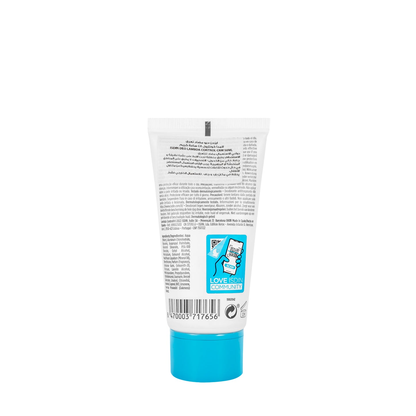 Isdin Lambda Control Deodorant Cream 50 Ml