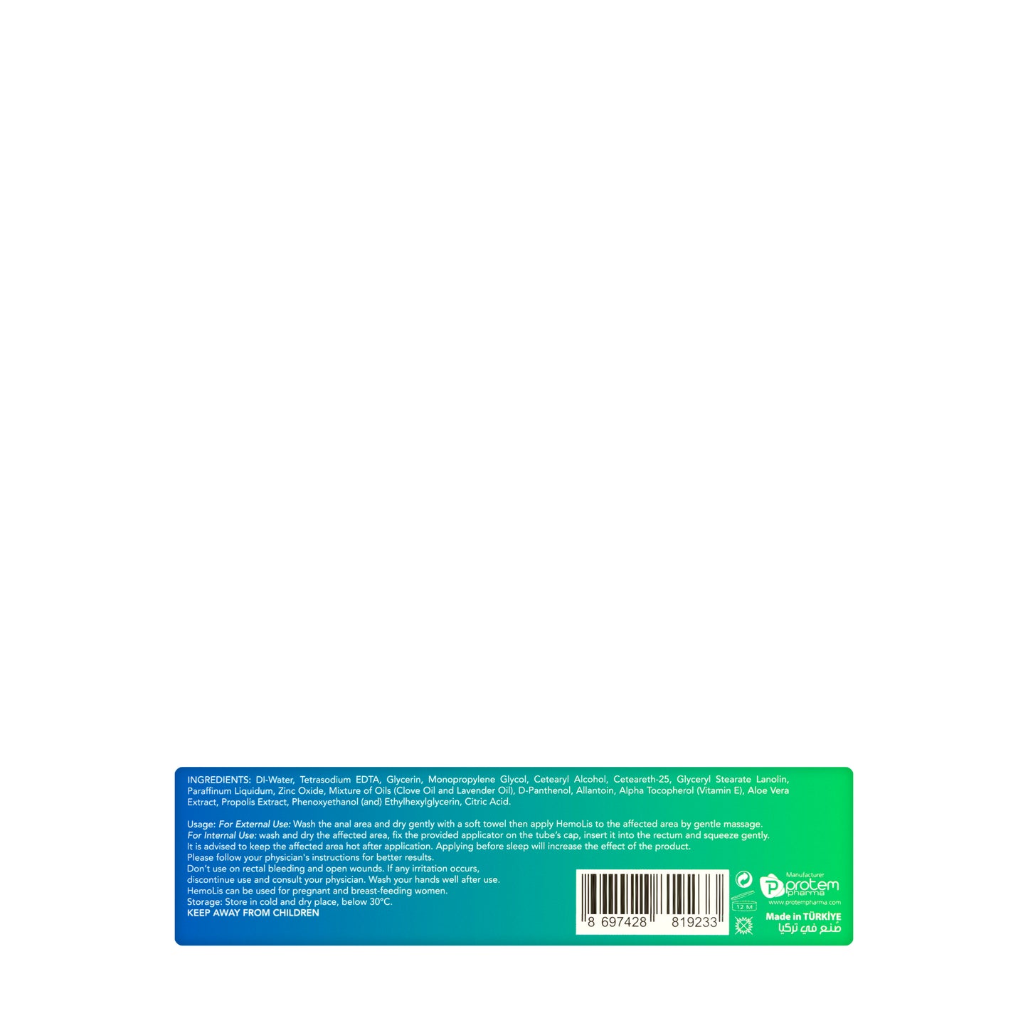 Hemolis Hemorrhoidal Cream 30Ml