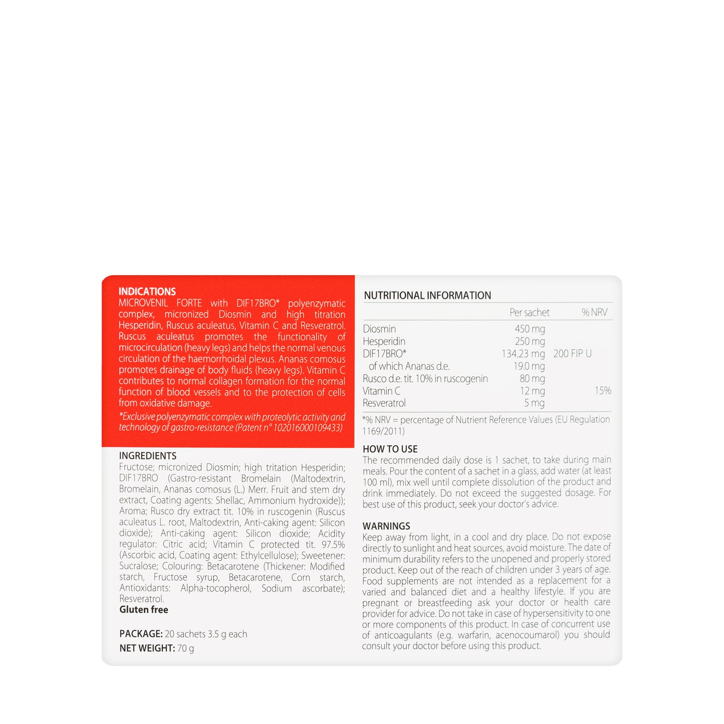 Microvenil Forte 20Sachets