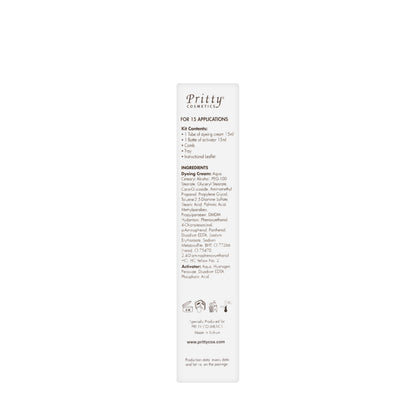 Pritty Eyelash and Eyebrow Dye  Dark Brown (15 Applications)