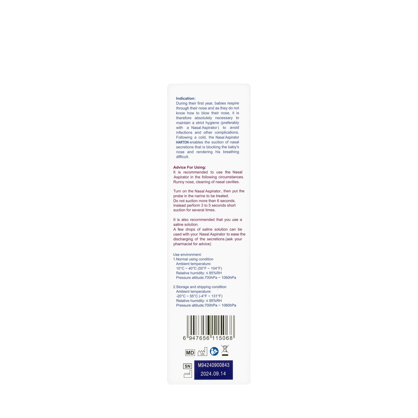 Harton Baby Nasal Aspirator [H-NC003]