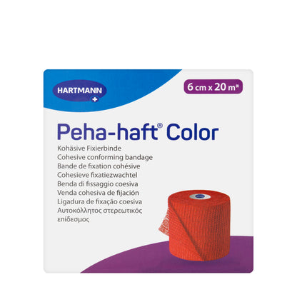 Hartmann Peha-Haft Cohesive Bandage 6Cmx20M [Red]