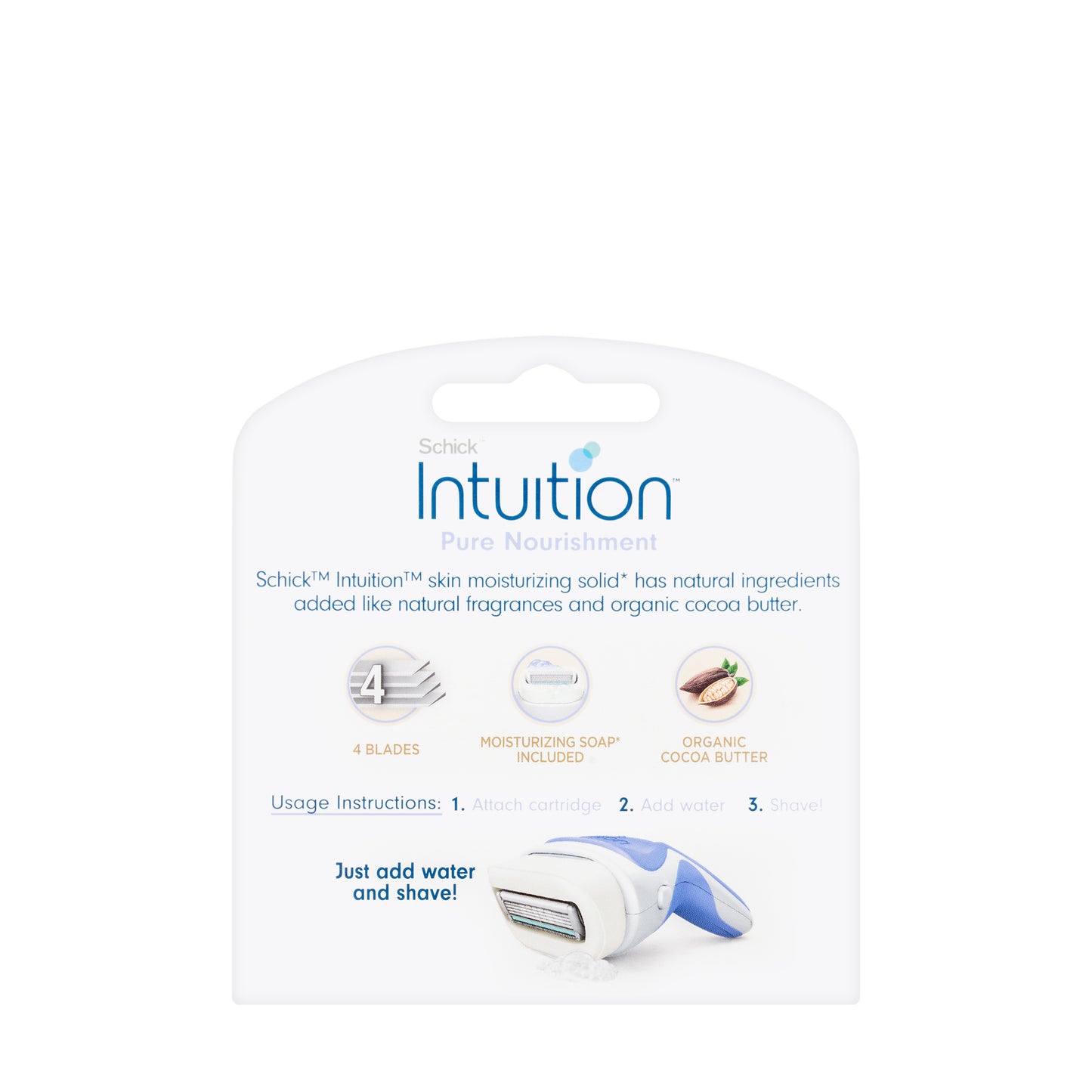 Schick Intuition Pure Nourishment Blades 3 Pieces