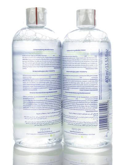 Novaclear Acne Micellar Water 400 Ml 1+1 Offer