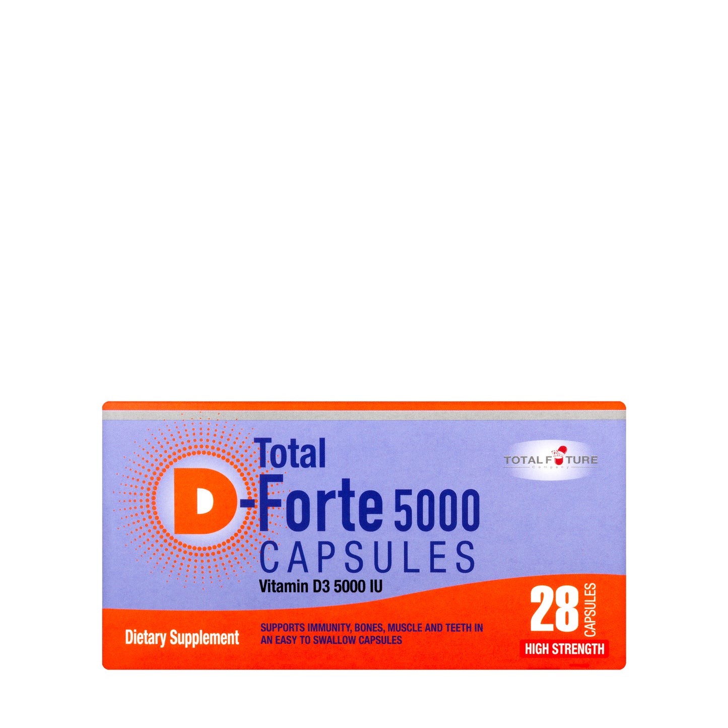 Total D-Forte Vitamin-D3 5000IU 28 Capsules