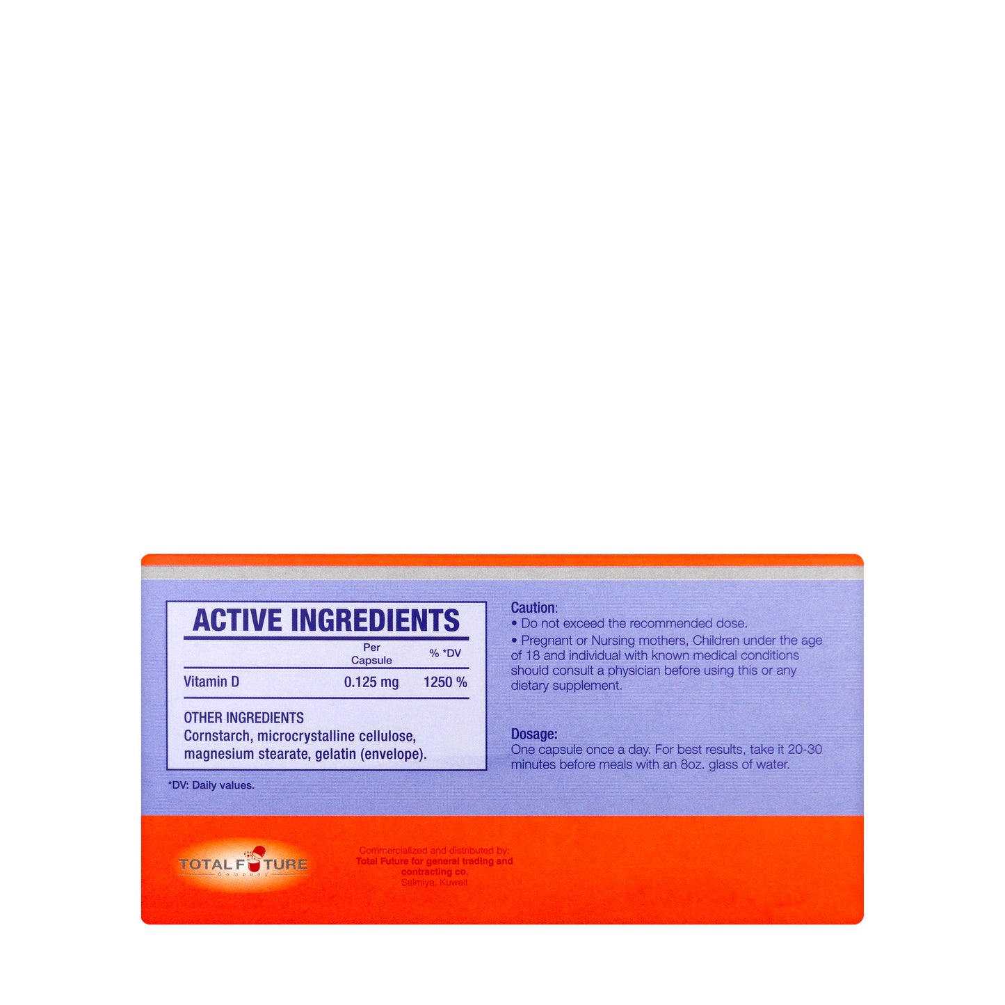 Total D-Forte Vitamin-D3 5000IU 28 Capsules