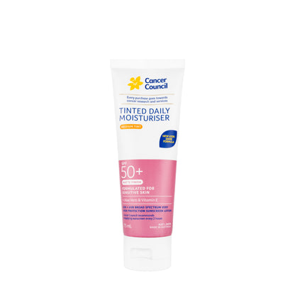 Cancer Council Face Day Wear Moisturiser Matte Medium Tint SPF 50+ lotion 75 Ml