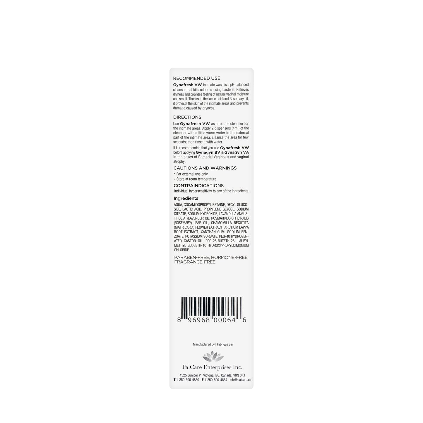 Gynafresh VW Intimate Wash 240 Ml