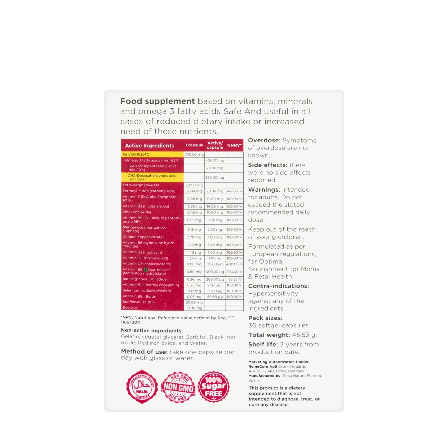 Pregnacure 30 Softgels