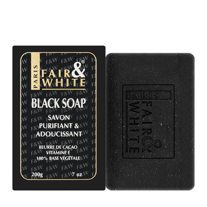 Fair And White Black Soap with Cocoa Butter and Vitamin E 200 Gm