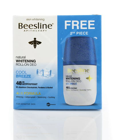 Beesline 48 Hours Whitening Roll On Deo Cool Breeze 50 Ml 1+1 Offer Pack