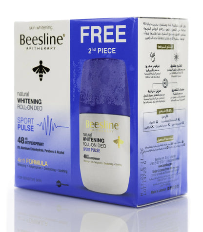 Beesline 48 Hours Whitening Roll On Deo Sport Pulse 50 Ml 1+1 Offer Pack