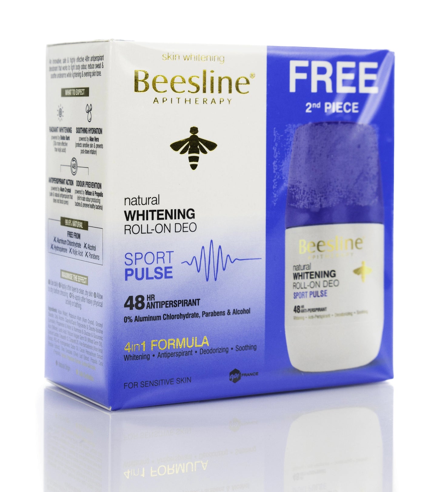 Beesline 48 Hours Whitening Roll On Deo Sport Pulse 50 Ml 1+1 Offer Pack