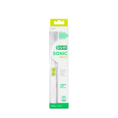 Gum Sonic Daily Battery Toothbrush-Soft& White [4100]