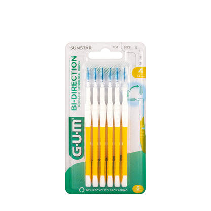 Gum Bi-Direction 1.4Mm 6 Intradental Brushes [2714]