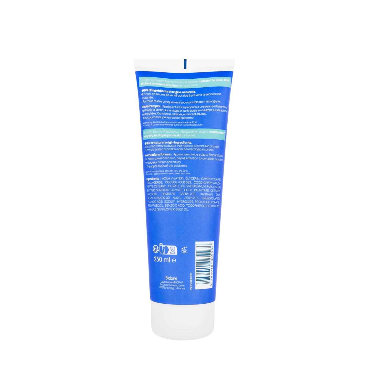 Biolane Dermo-Pediatrics Moisturizing Cream 250 Ml
