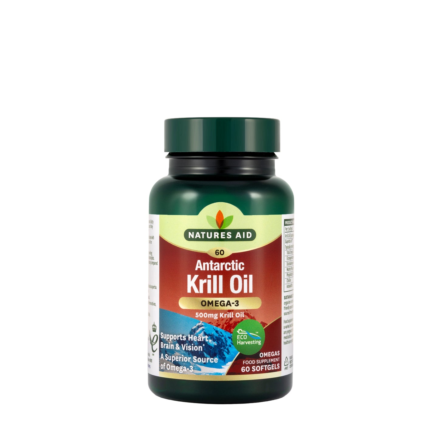Natures Aid Antarctic Krill Oil Omega-3 500mg 60Softgel