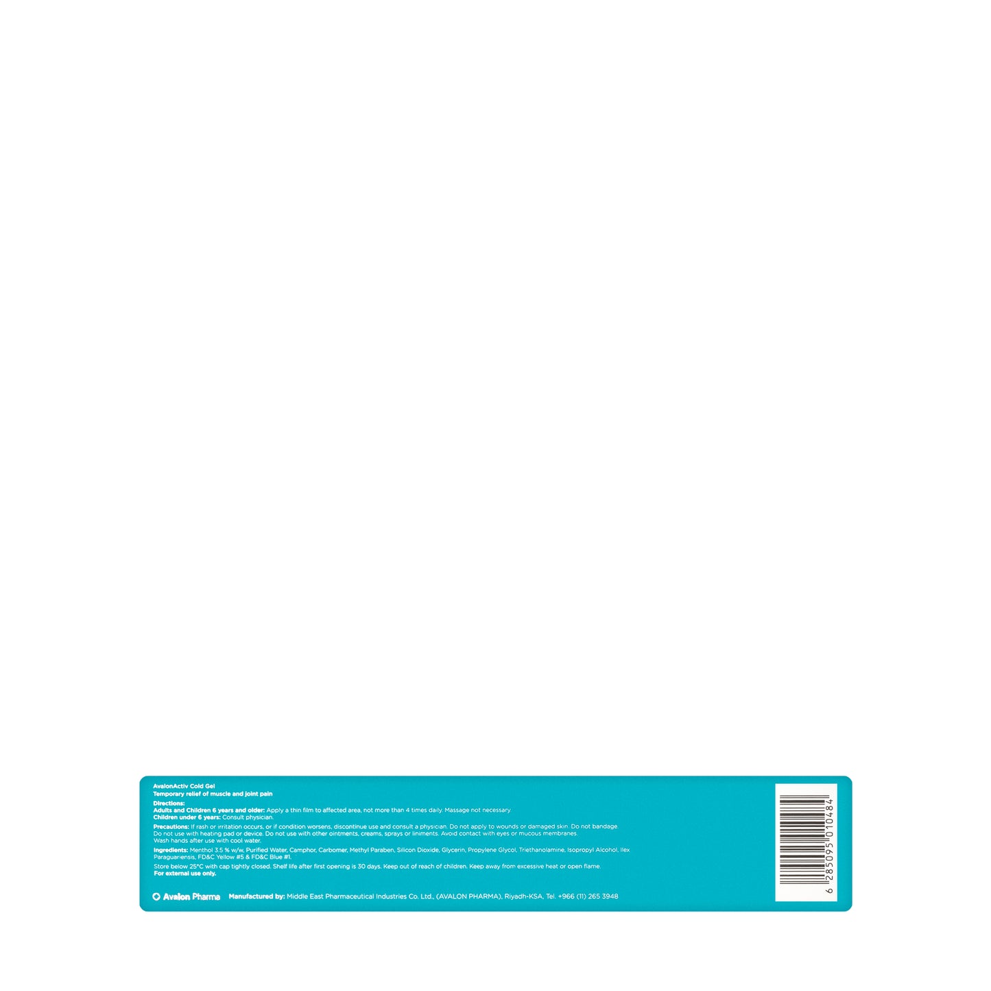 Avalon Activ Muscle&Joint Cold Gel 100Ml