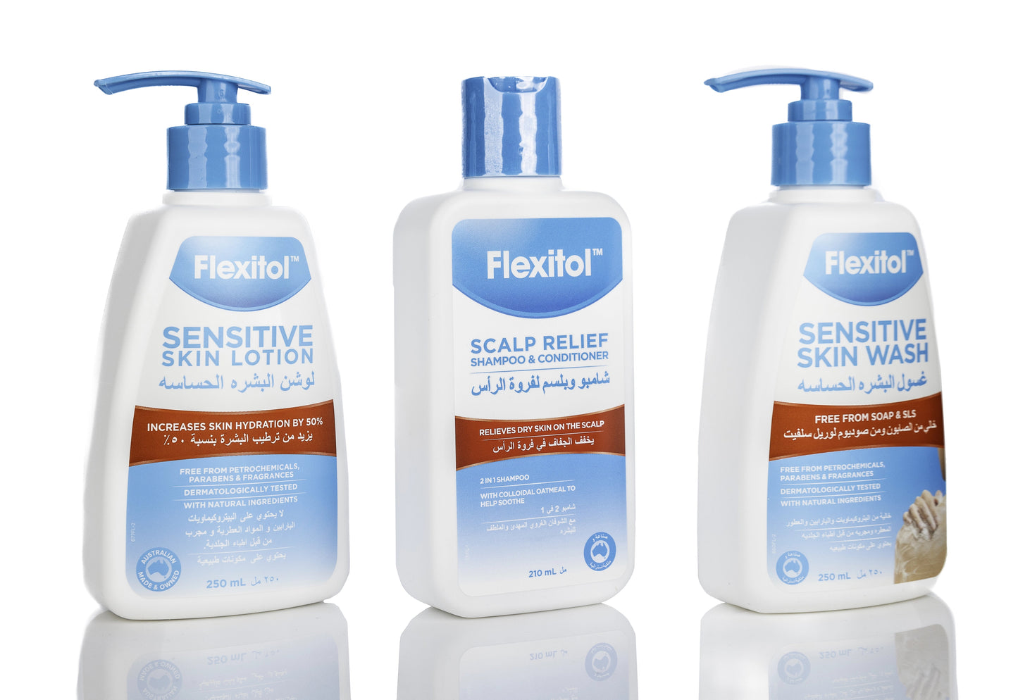 Flexitol Hajj and Umrah Kit (Sensitive Skin Set) [Shampoo, Lotion and Wash]
