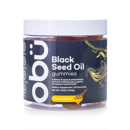 OBU Black Seed Oil Gummies Honey Flavor 60 Gummies